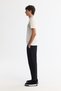 Men's Ecru Crew Neck Interlock Elastane Regular Fit T-Shirt A42Y1005 - 4