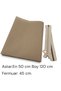 120X50 cm Cotton Bag Lining (Wicker Color) 45 cm Meter Zipper - 3