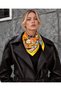 Nil Scarf Yellow/Figure 70*70 cm Foulard Scarf - 3
