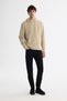 Men's Beige Hooded Printed Elastane Regular Fit Sweatshirt A42Y1332 - 6