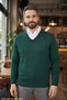 Men's Nefti Anti-Pilling V-Neck Thick Knit Patterned Winter Knitwear Sweater Long Sleeve Textured Top Clothes Outfit Old Money Regular Fit Classic Cut Kml501 - 7