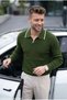 Men's Oversize Thessaloniki Knitted Polo Collar Knitwear Sweater