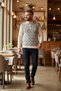 Men's Steel Knit Shirt Collar Pocket Zippered Polo Collar Waxing Non-Pilling Knitwear Winter Sweater - 4