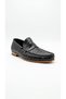 Black men's genuine leather leather shoes 740.894
