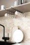 10-Hook Adhesive Cup Mug Tumbler Hanger with Hooks Inside the Cabinet Cup Hanger Black Metal Organizer - 4