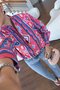 Ethnic Colorful Patterned Bomber Jacket - 3