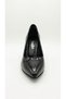 Black patent leather women's genuine leather high heeled shoe 343.861 - 3