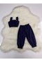 Baby Girl Solid Color Crop & Pants Set - 2