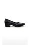 Black women's genuine leather high heeled shoe 00343.801 - 2