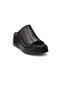 Black Women's Genuine Leather Slippers 109.1700