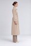 Quilted Detailed Trench Coat Camel - 2