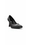 Black Women's Genuine Leather Heeled Shoes 343.861