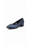 Navy blue women's high heeled shoe 615.538 - 2