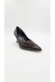 Brown Patent Leather Women's Heeled Shoes 036.1401