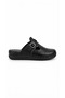 Black Women's Genuine Leather Slippers 660.527 - 2