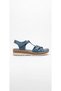 Blue Women's Genuine Leather Sandals 562.011 - 2