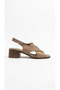 Mink women's genuine leather heeled sandals 617.4805 - 2