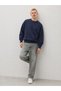 Men's 100% Cotton Comfortable Navy Blue Winter Sweatshirt - 2