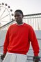 Men's 100% Cotton Regular Fit Red Sweatshirt