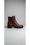 Tan Women's Genuine Leather Heeled Boots 074.100 - 2
