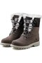 Cat 015Z101184 Utah Fur Dark Grey-Grey Nubuck Women's Boots - 3