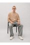 Men's 100% Cotton Comfortable A.Beige Winter Sweatshirt - 5