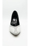 Silver Satin Women's Heeled Shoes 00320.180 - 3