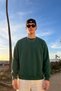 Men's Daily Comfortable Fit Basic Red Green Sweatshirt - 2