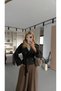 Apoletli Khaki Short Trench - 3