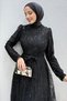 Ayperi Hijab Evening Dress Black - 5
