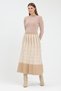 Geometric Patterned Midi Length Knitwear Skirt - 4