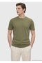 Khaki Plain Crew Neck T-Shirt - 5