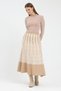 Geometric Patterned Midi Length Knitwear Skirt - 5