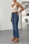 Women's Spanish Flare Jean Pants-High Waist Fit Flare Denim - 5