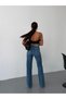 Women's High Waist Wide Leg Jean Pants Straight Cut Loose Leg Denim - 5