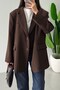 Women's Padded Oversize Masculine Blazer Jacket - 4