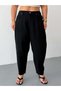 Women's Plus Size High Waist Elasticated Back Waist Mom Slouchy Jean Pants