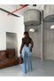 High Waist Wide Leg 100% Cotton Women's Jean Pants – Loose Leg Denim - 3