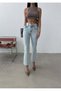High Waist Short Flare (Spanish) Jean Pants - 2