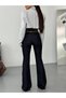 High Waist Flare Jean Spanish Flare Pants - 4