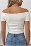 Flexible Textured Crop Knitted Blouse - 4
