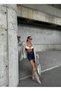 Women's High Waist Dark Blue Jean Shorts - 5