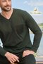 Men's Tuna 3464 V-Neck Single Jersey Green Pajama Set - 2
