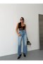 Women's High Waist Tasseled Wide Leg Jean Pants Loose Leg Jeans