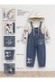 Children's Jeans Trend Salopet Loose Fit Denim 3-6 Years 2 Pieces - 4