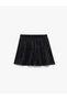 High Waist Comfortable Fit Tulle Detailed Sports Shorts Skirt - 2