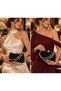 Beegi Black Wave Pattern Evening Dress Clutch with Zircon Strap and Shoulder Strap for Wedding Invitations, Parties, and Evening Events - 2