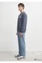 M0S10659 Logo Printed Sweatshirt Men's Sweatshirt Gray - 4