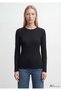 Long Sleeve Black Basic T-Shirt Fitted / Fitted 1612817 -900 - 3