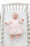 Baby Girl Christening Dress with Bandana, Lace, Newborn Hospital Discharge Wedding Dress, Evening Gown, Christening Dress 68 - 2